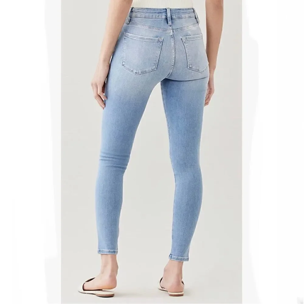 Frame Le One Skinny High Waist Cotton Jeans in Caspio Frame Size 2 MSRP $218